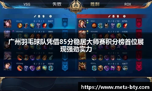 广州羽毛球队凭借85分稳居大师赛积分榜首位展现强劲实力